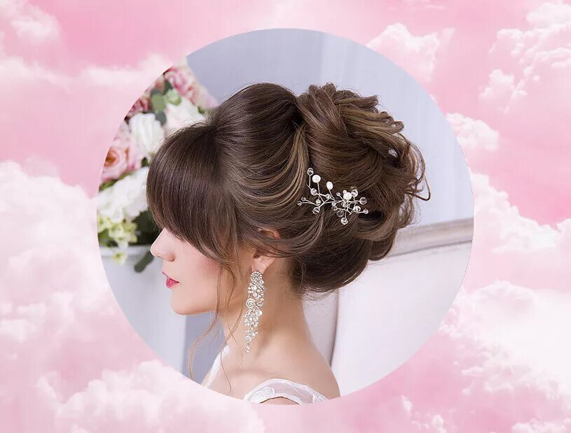 Amazing wedding hairstyle Just a pretty hairstyle Chignon haut mariée, Idee coif