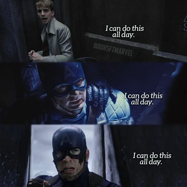 I can t do this slow k3nt4. I can do this all day captain america. я могу так весь день капитан америка. да я только начал капитан америка. i can do this all day.