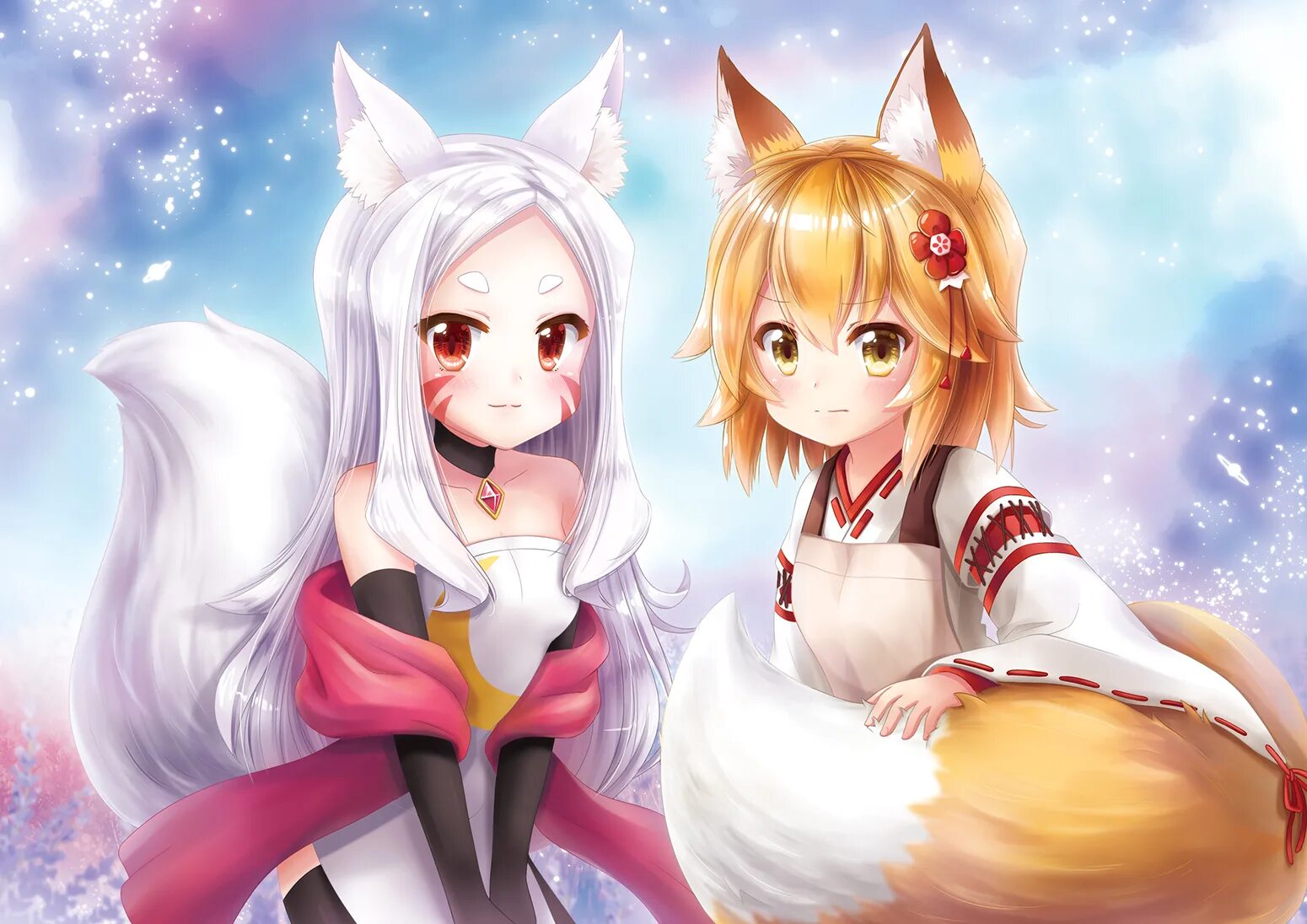 Kitsune senko san. Кицунэ Сэнко. Широ Китсуне. Лисичка Сэнко. Жемчужная лиса Кицунэ.