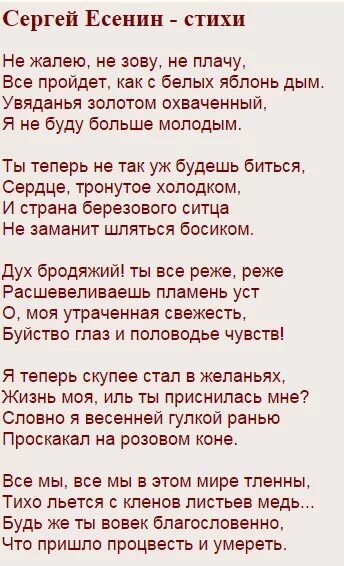 Есенин не жалею зову плачу текст. Не жалею не зову не плачу есенин. не жалею не зову не плачу есенин стих. стих не жалею не зову не плачу. есенин стихотворение не жалею.