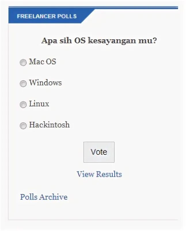 Polls result