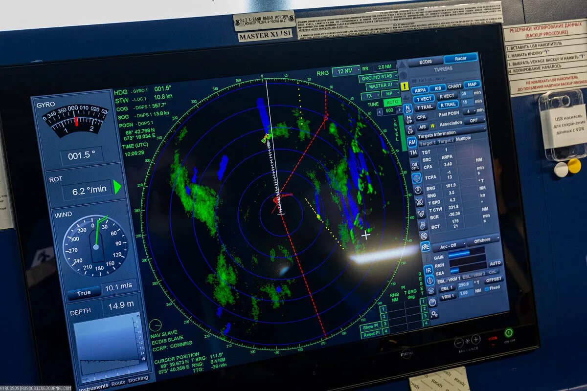 Система предупреждения столкновений TCAS. Штурман Скуратов танкер. Экран РЛС на судне. Радар на судне.