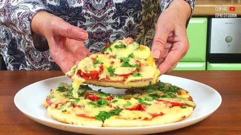 Пицца на сковороде рецепт ложками