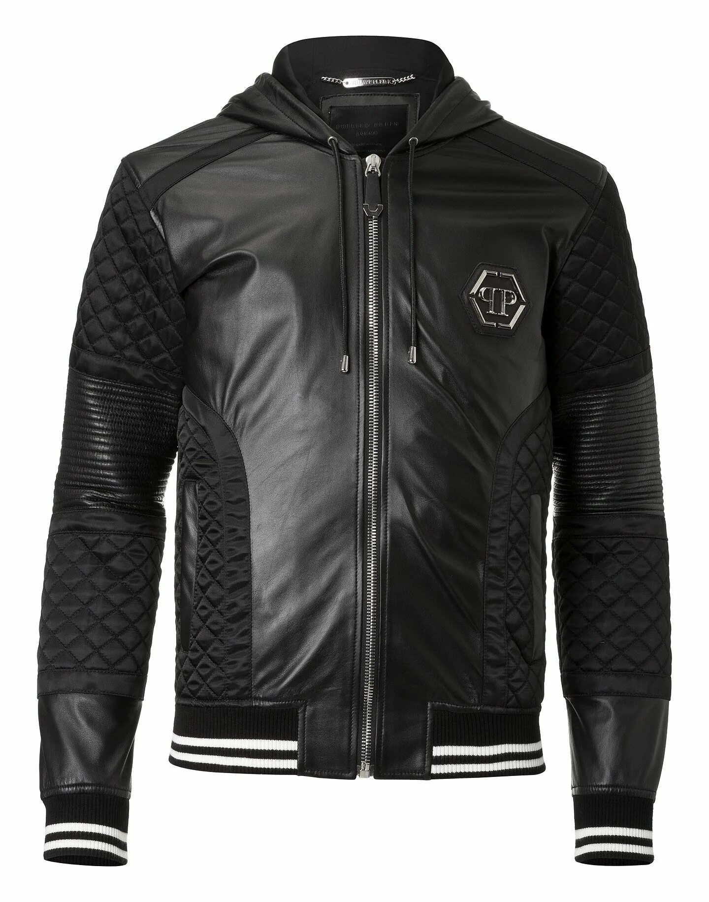 Мужская куртка philipp. Philipp plein Leather Jacket.