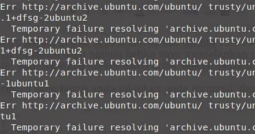 Temporary failure resolving. Temporary failure resolving