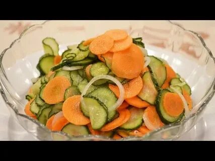Салат морковь кабачками огурцами