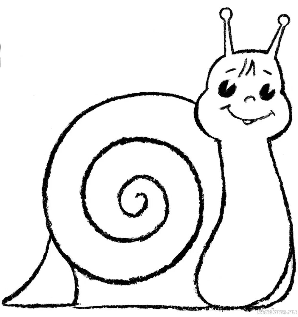Épinglé par malinka78 kalinka sur Раскраска животные Coloriage escargot, Escargo