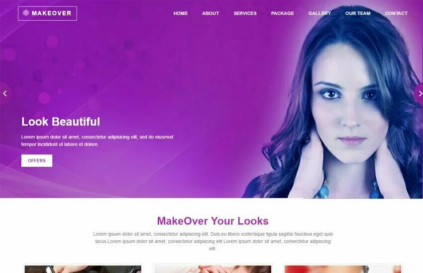 Spa website. Certificate for Beauty Salon.