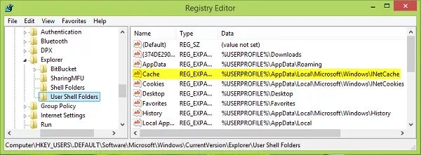 Register Edit temporary cache location. APPDATA\local\Microsoft\Windows\INETCACHE\Low\ie где находится. INETCACHE.