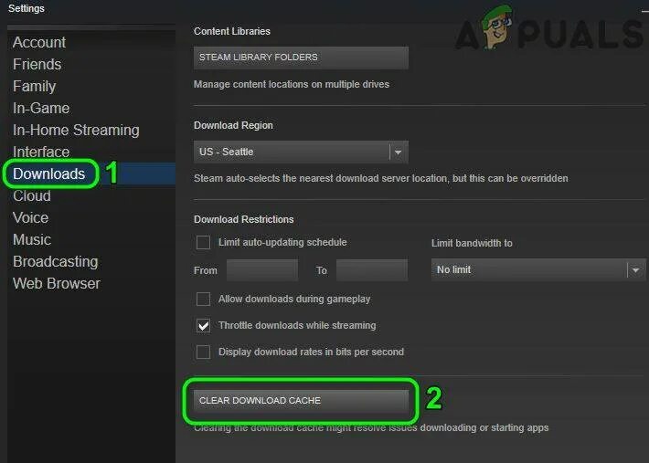 Как очистить кеш в расте. Кэша steam. Почистить кэш стима. Как очистить кэш в стиме. Загрузка игры в стим.