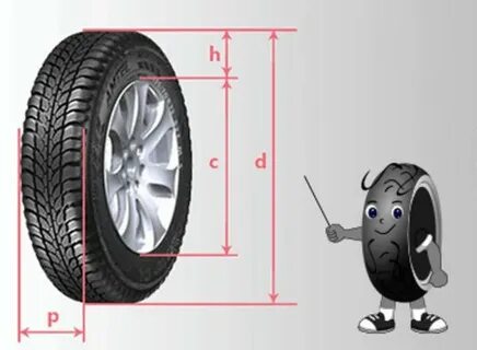 Как узнать высоту резины