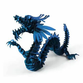Игрушка дракон из картона