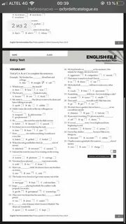 Entry test английский