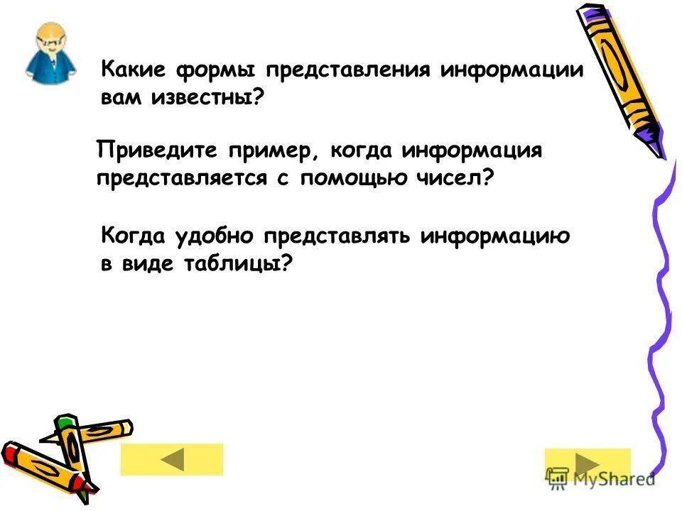 Основные формы представления информации: найдено 88 картинок
