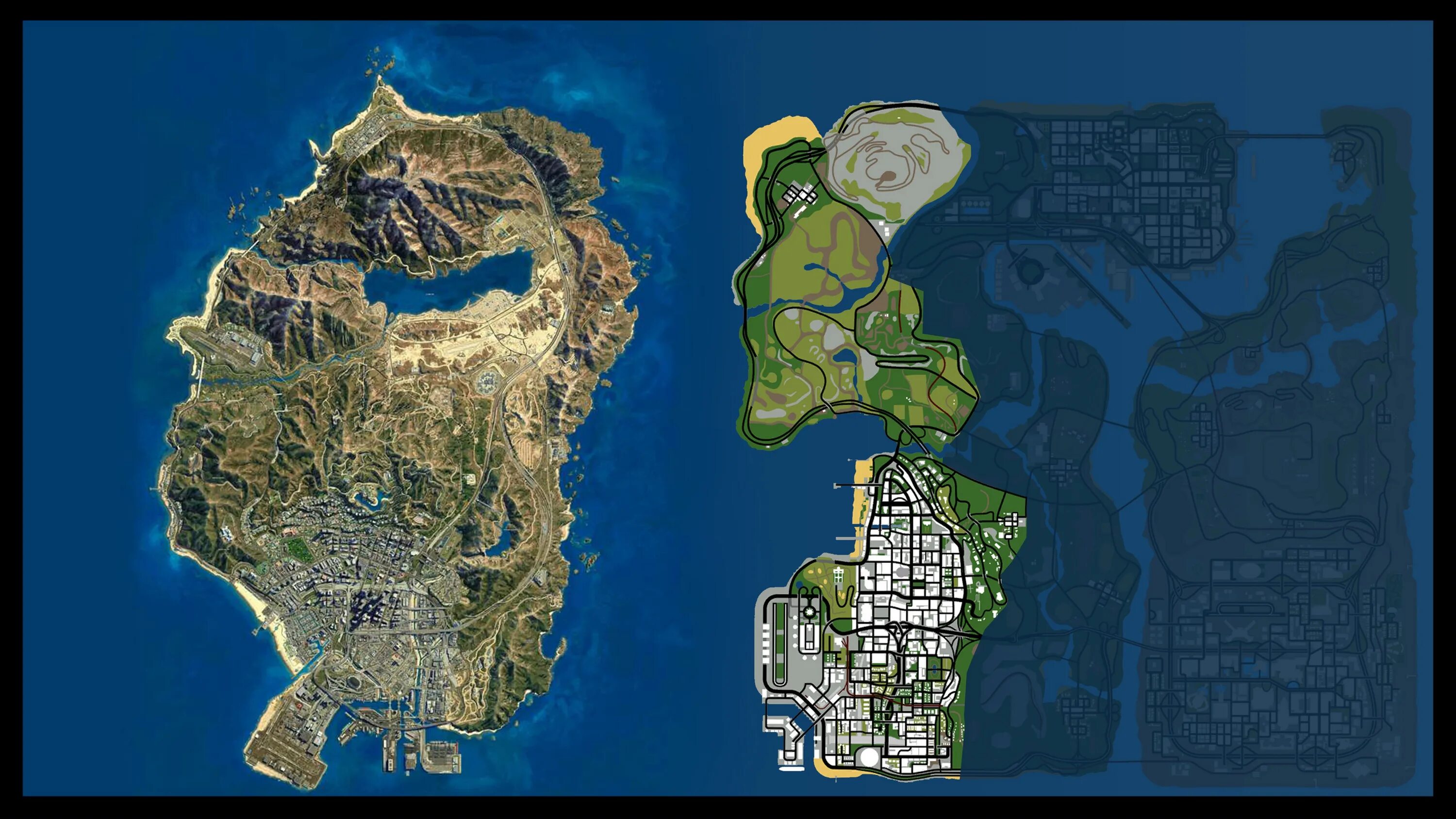 Карта gta 5 vs gta san andreas. Карта gta sa vs gta 5. Карта гта 5 и сан андреас. Карта гта 5 и сан андреас. Карта гта 5 для гта са.