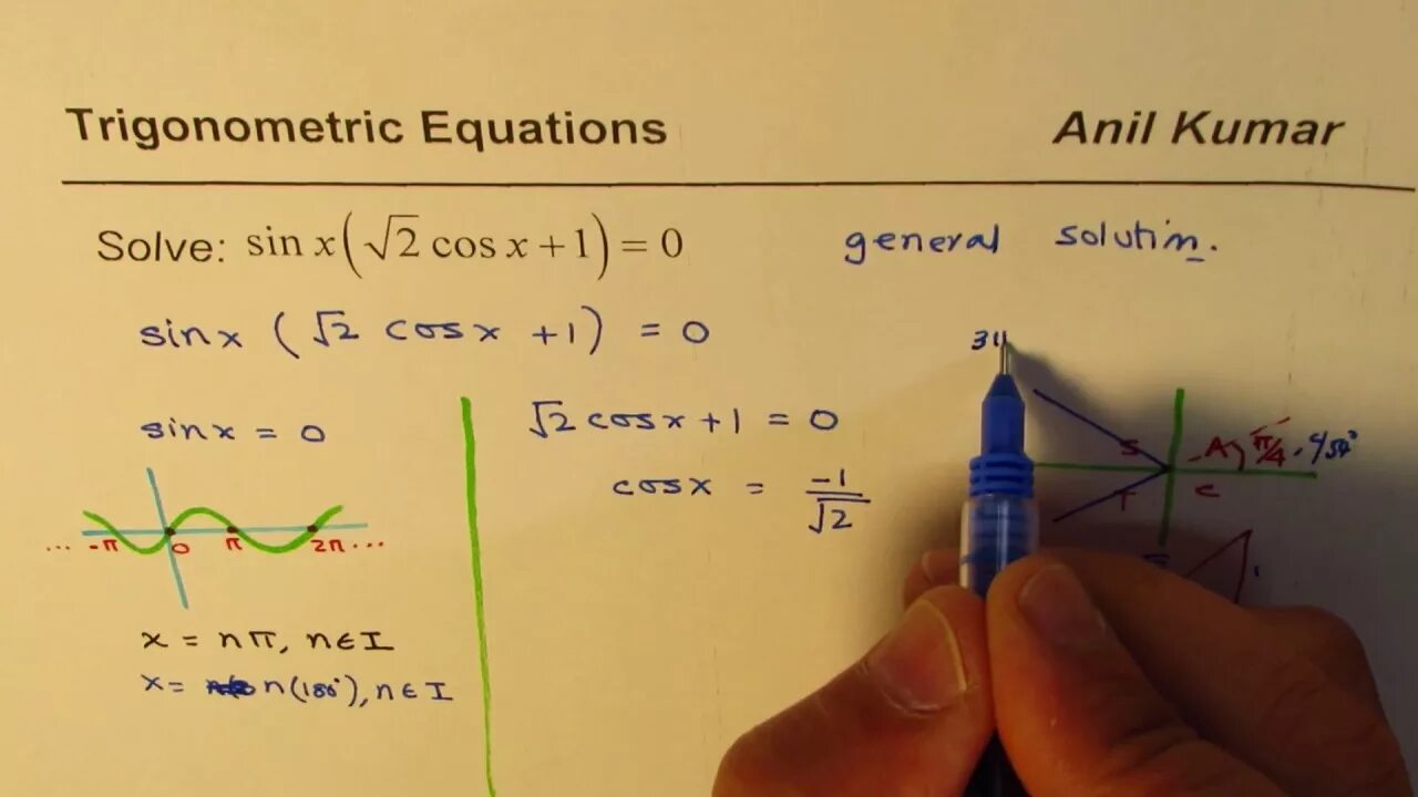 Решить уравнение sinx 2 7. Trigonometric equations 0 , 1 , -1. General solution for sinx=a, cosx=a. Trigonometric Quadratic equations. General solution for sinx=a.