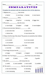 Comparatives practice