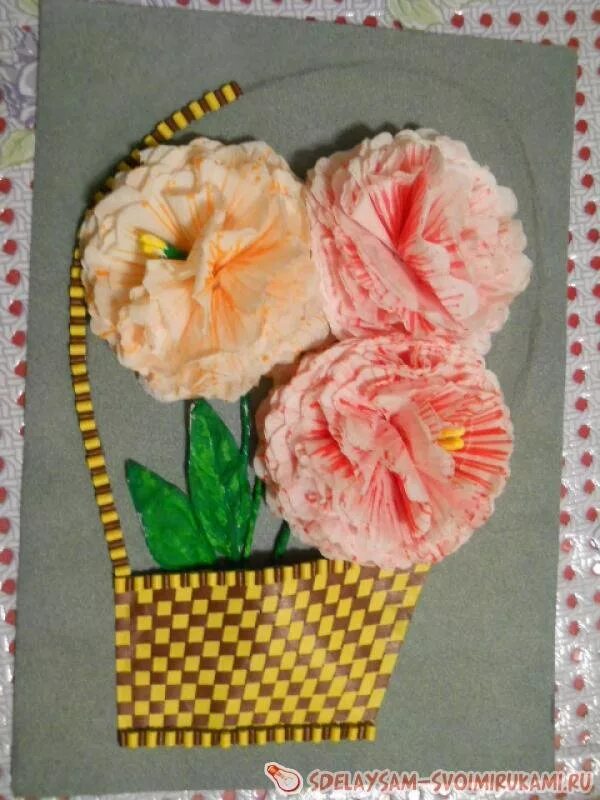 плетеная открытка