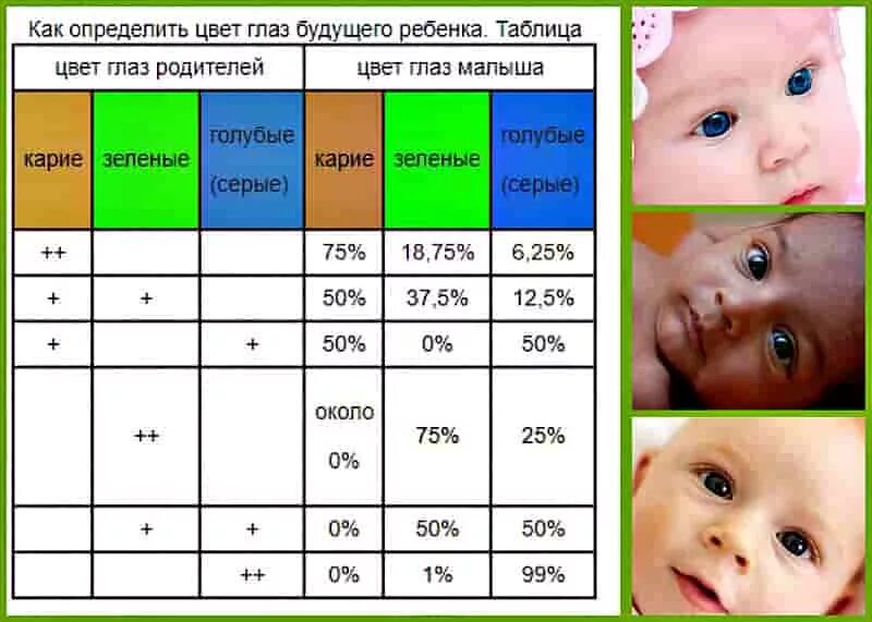 Таблица цвета глаз у ребенка. Какого цвета будут глаза у ребенка. Цвет глаз родителей и детей. Каким цветом будут глаза у ребенка таблица.