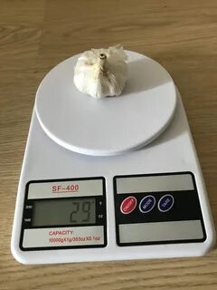 Средняя головка чеснока сколько граммов весит