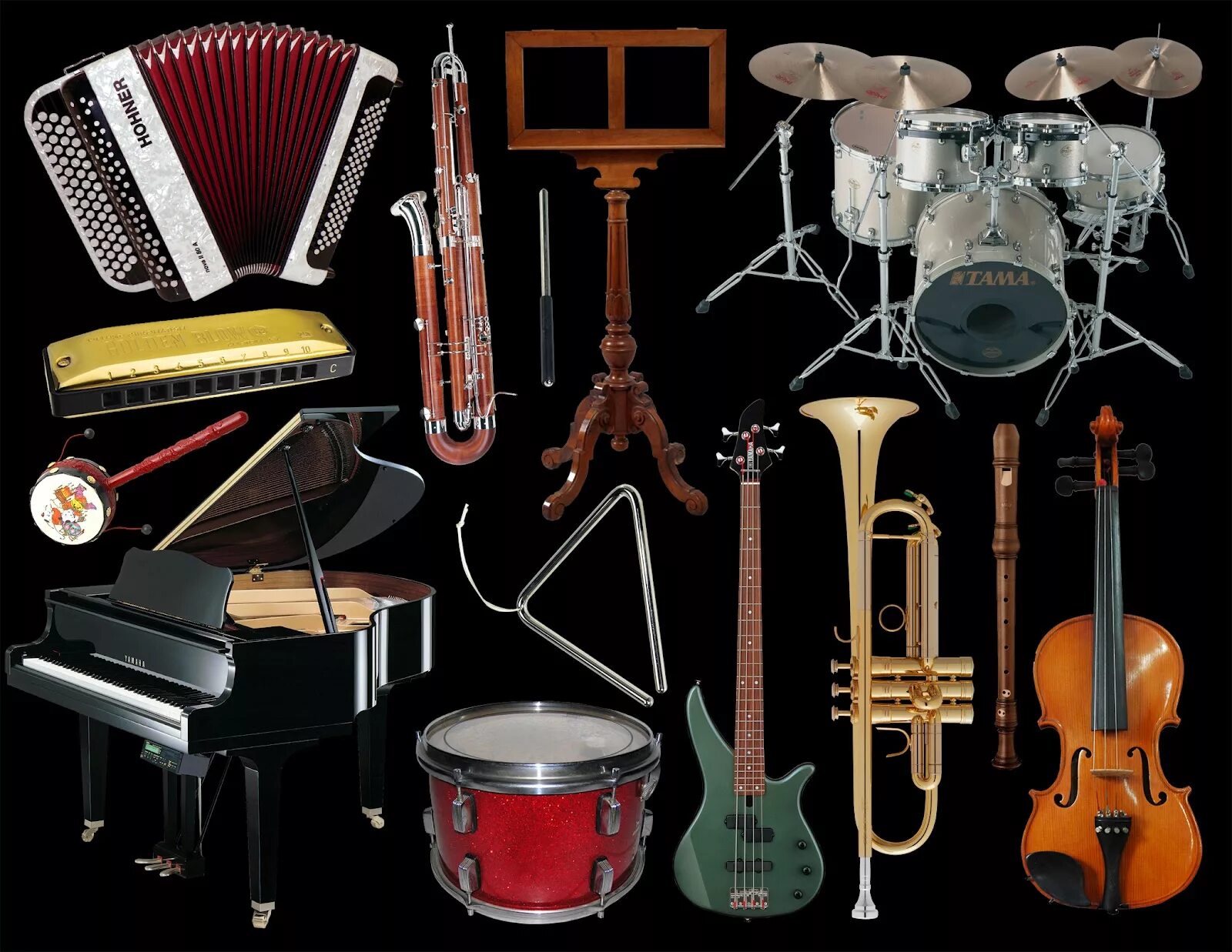 Известные инструменты музыки