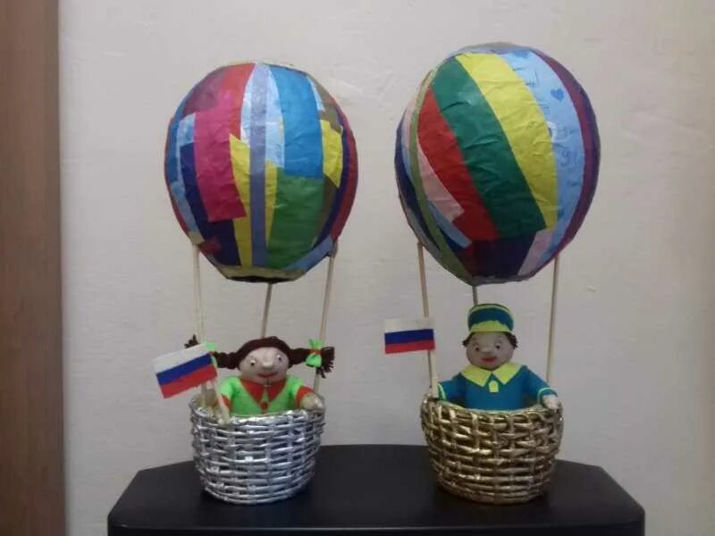 Воздушный шар поделка. Поделка воздушный шар с корзиной. Воздушный шар папье маше. Воздушный шар поделка для детей.