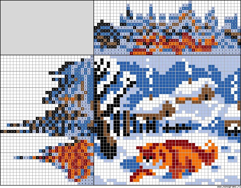 Японский кроссворд пейзаж. Японский кроссворд цветной пейзаж. Нонограмма пейзаж. Сугроб сканворд