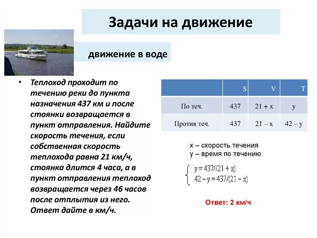 Скорость сухогруза в км ч. Задачи 5 кл скорость течения реки. Задачи на скорость по течению. Задачи на движение плводе. Задачи на скорость течения.