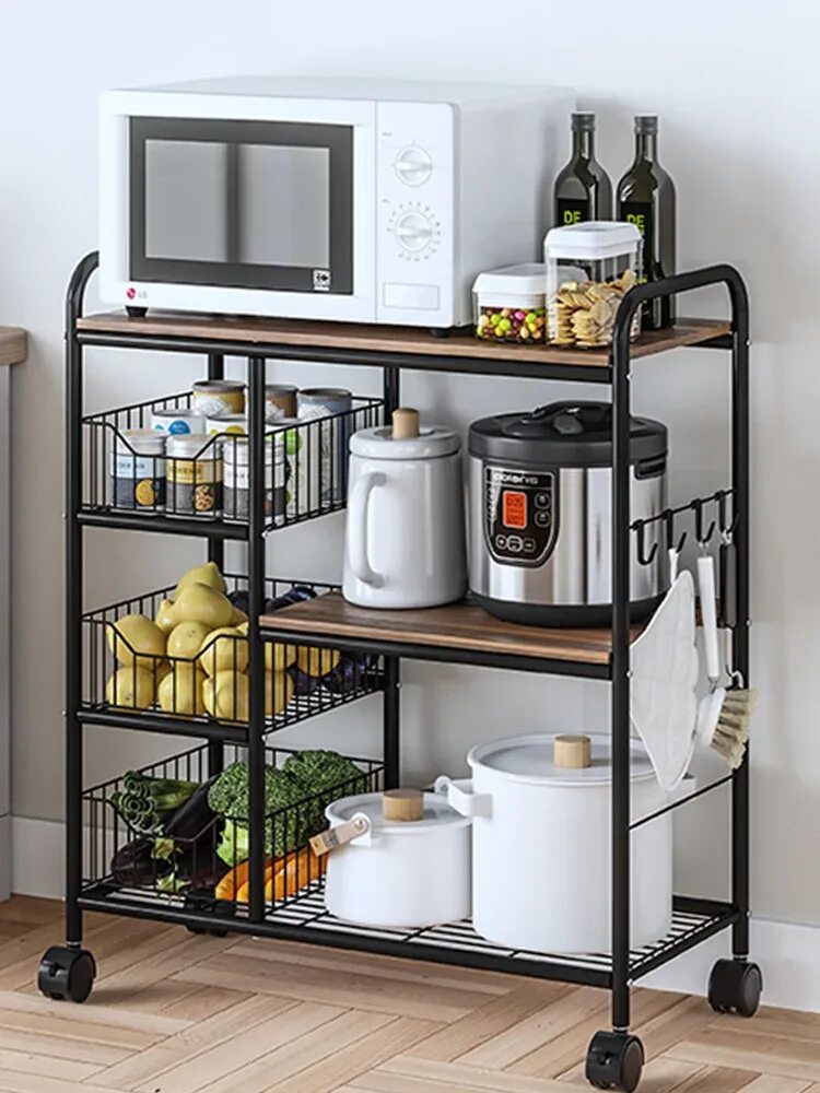 Полки для кухни на озоне. Полка для СВЧ Multifunctional Storage Rack. Стеллаж на кухню для бытовой техники. Этажерки для кухни под бытовую технику. Этажерка для кухни.