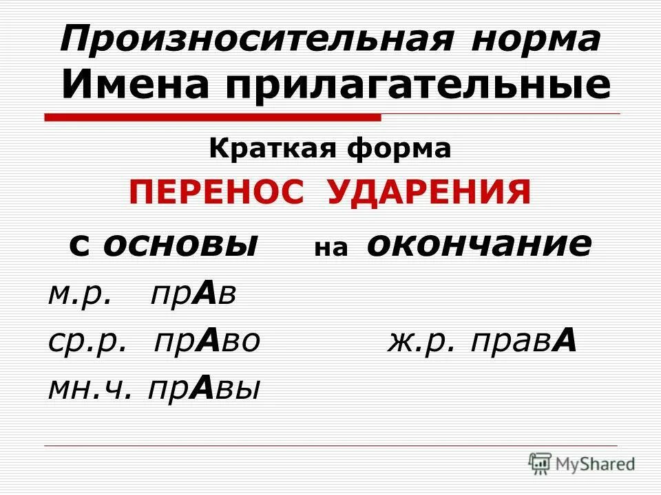 Грамматические нормы прилагательного. Ударение в кратких прилагательных. Ударение в именах прилагательных. Нормы ударения в кратких формах имен прилагательных. Прилагательные в краткой форме с ударениями.