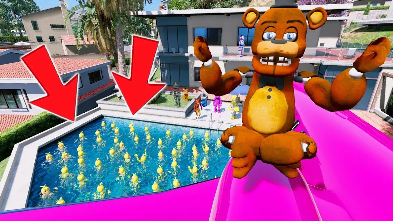 Что за игра чика. Игра в чику. FNAF GTA 5 Mod. FNAF Pool. Как играть в чику.