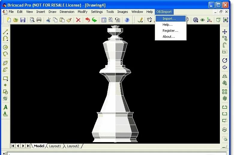 Obj import. PLT файл. Программа для компоновки рабочего стола. Брикскад. BRICSCAD Публикация экспорт.