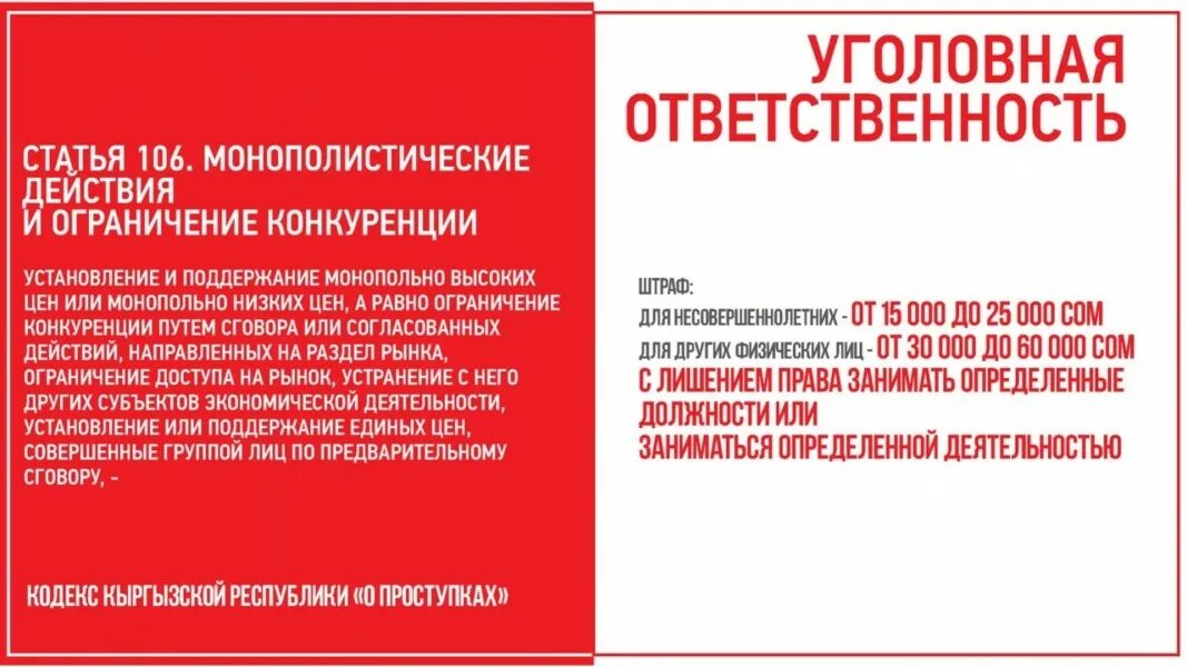 Ответственность за ограничение конкуренции