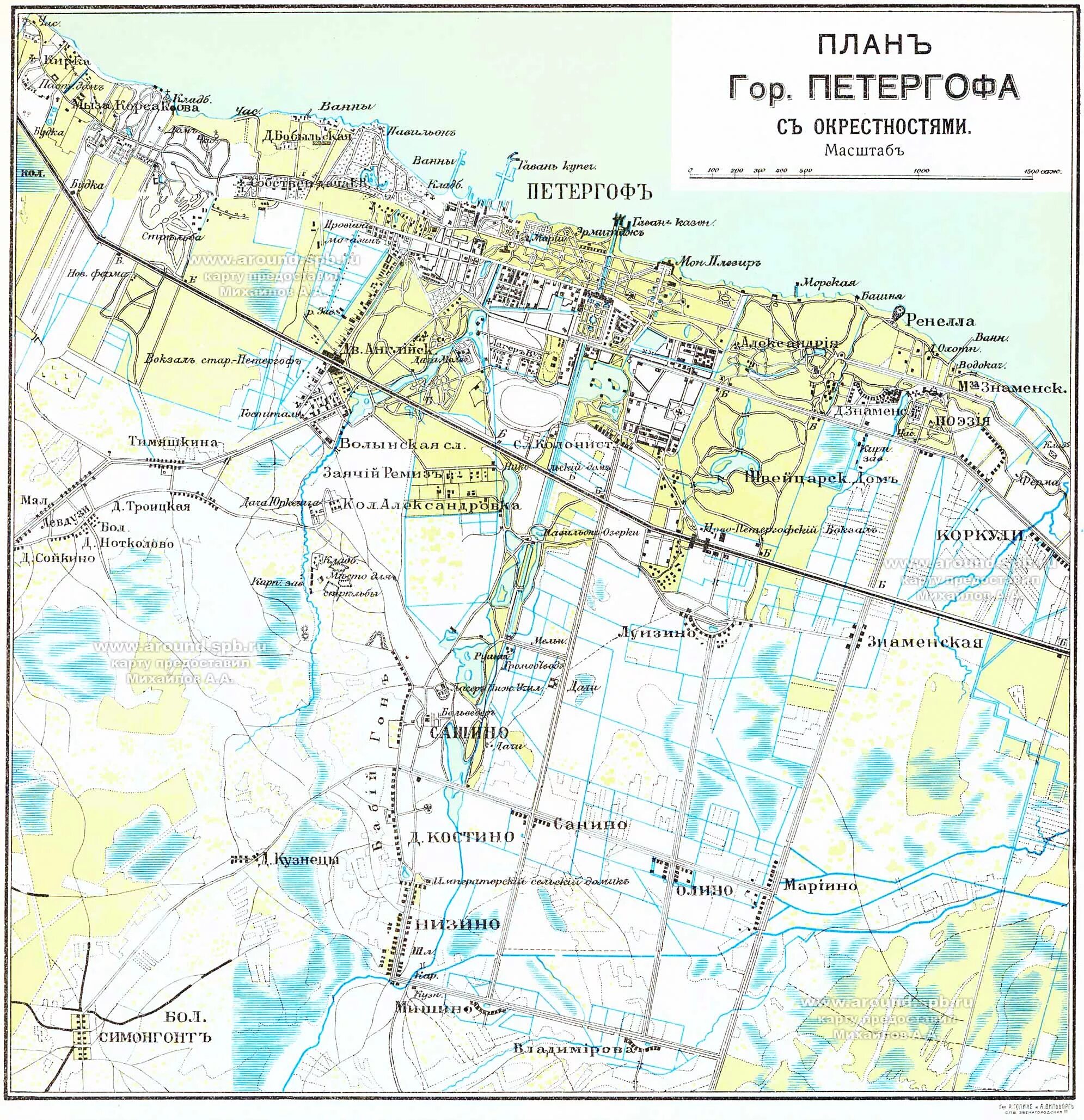 Старый Петергоф карта с улицами. Старые планы Петергофа. Старые карты Петергофа. Карты Петергофа 19 века.