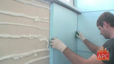 Приклеить панели на монтажную пену