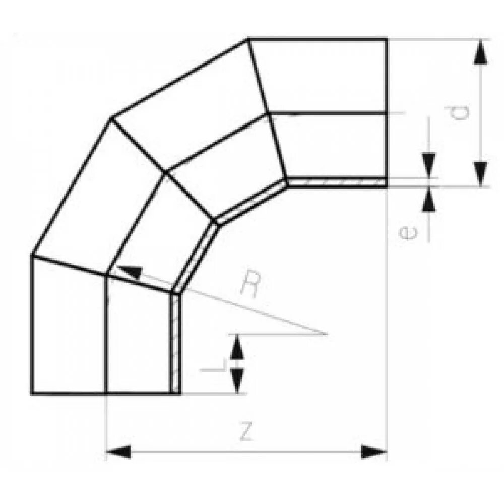 Отвод трехсегментный 90 град чертеж. Отвод сегментный ПНД 45* чертеж. Отвод d200 90 град развертка. Отвод ПЭ 100 SDR 17 45 градусов чертеж. Отвод гиб