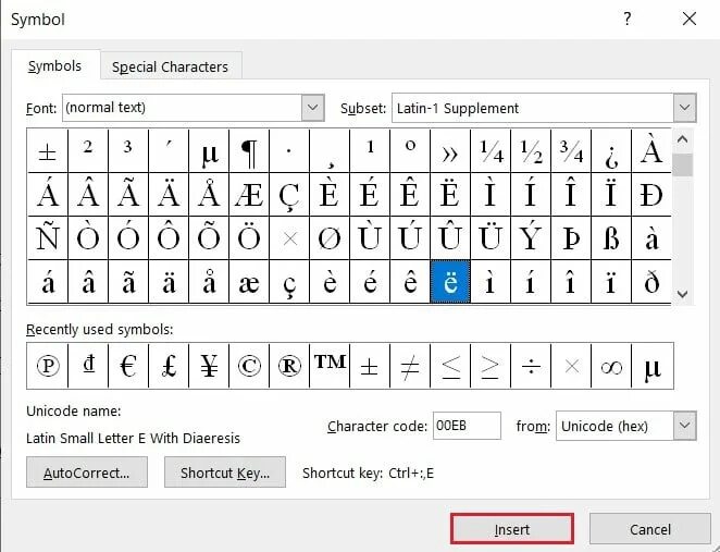 Use symbols