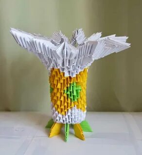 Модульное оригами ваза