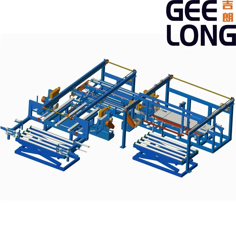 Линия обрезки. Автоматизированная линия фанеры. Automatic plywood edge cutting saw machine / автоматическая пила для резки кромки фанеры. Линия обрезки. Линия обрезки.