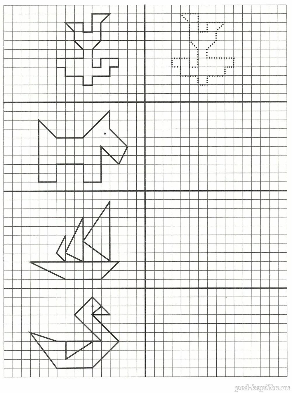 Рисунок по клеточкам 6 7 лет. Узоры по клеточкам для дошкольников. Рисование ИПО клеточка. Зеркальное рисование по клеточкам. Рисунки по клеточкам для дошкольников.