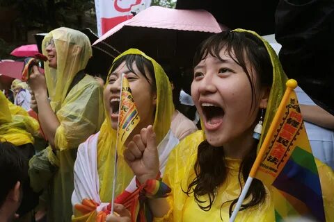 Taiwan is the first Asian country to legalise gay marriage. 