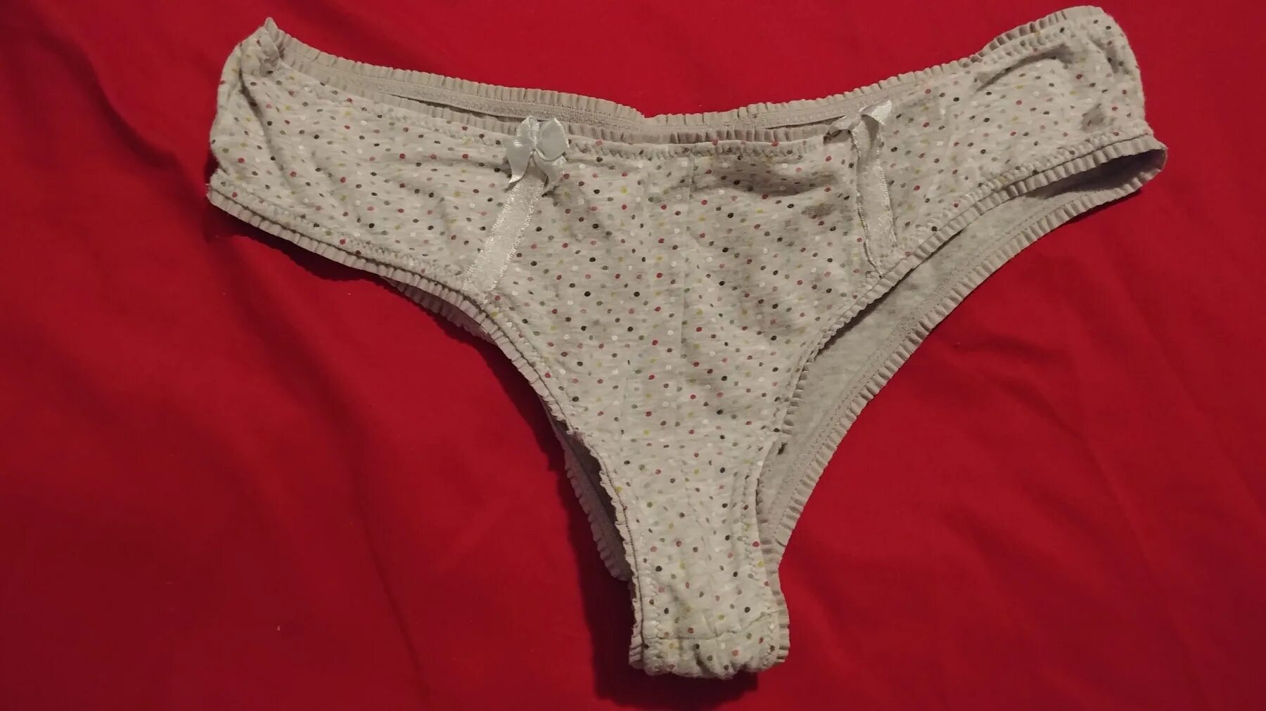Белый атлас. Used panty. Panty photo. Women briefs. Sheer white cotton panties.