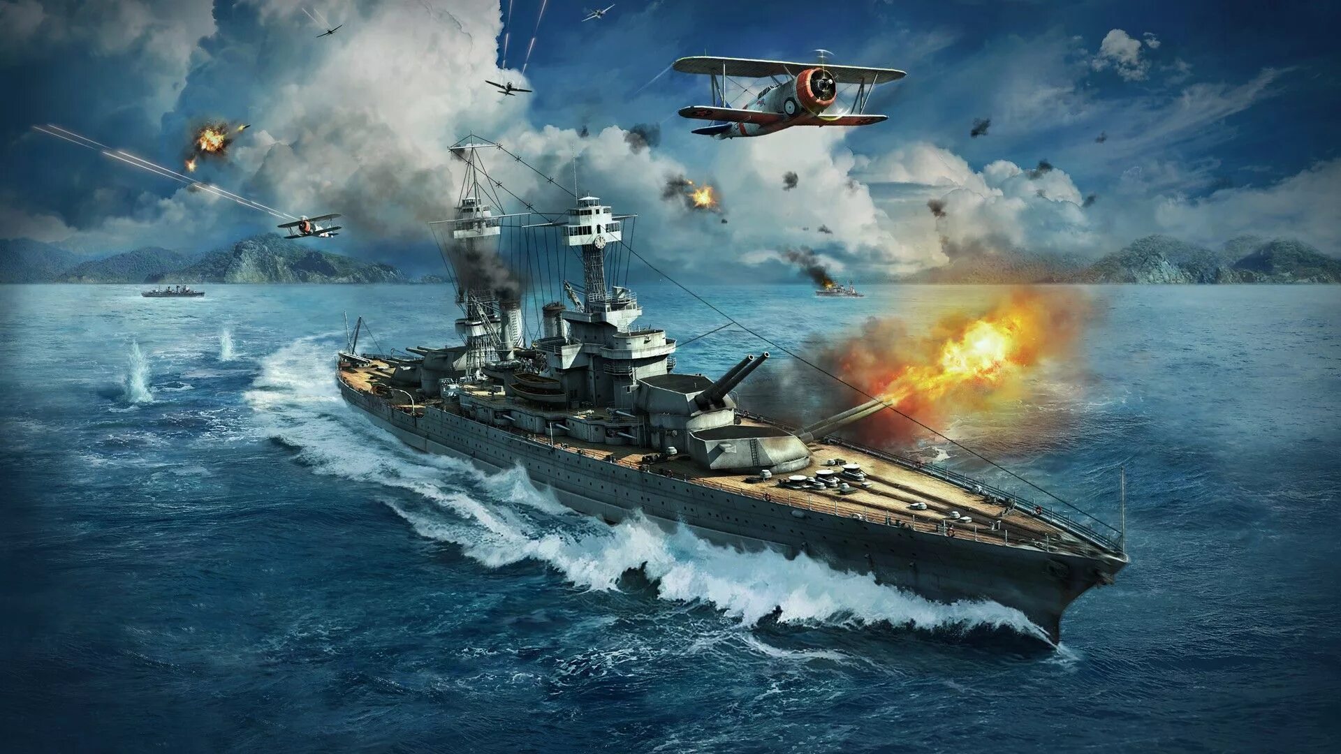 Корабли игра World of Warships. Морской бой World of Warships. Agir крейсер. World of Warships геймплей. Корабли игра world