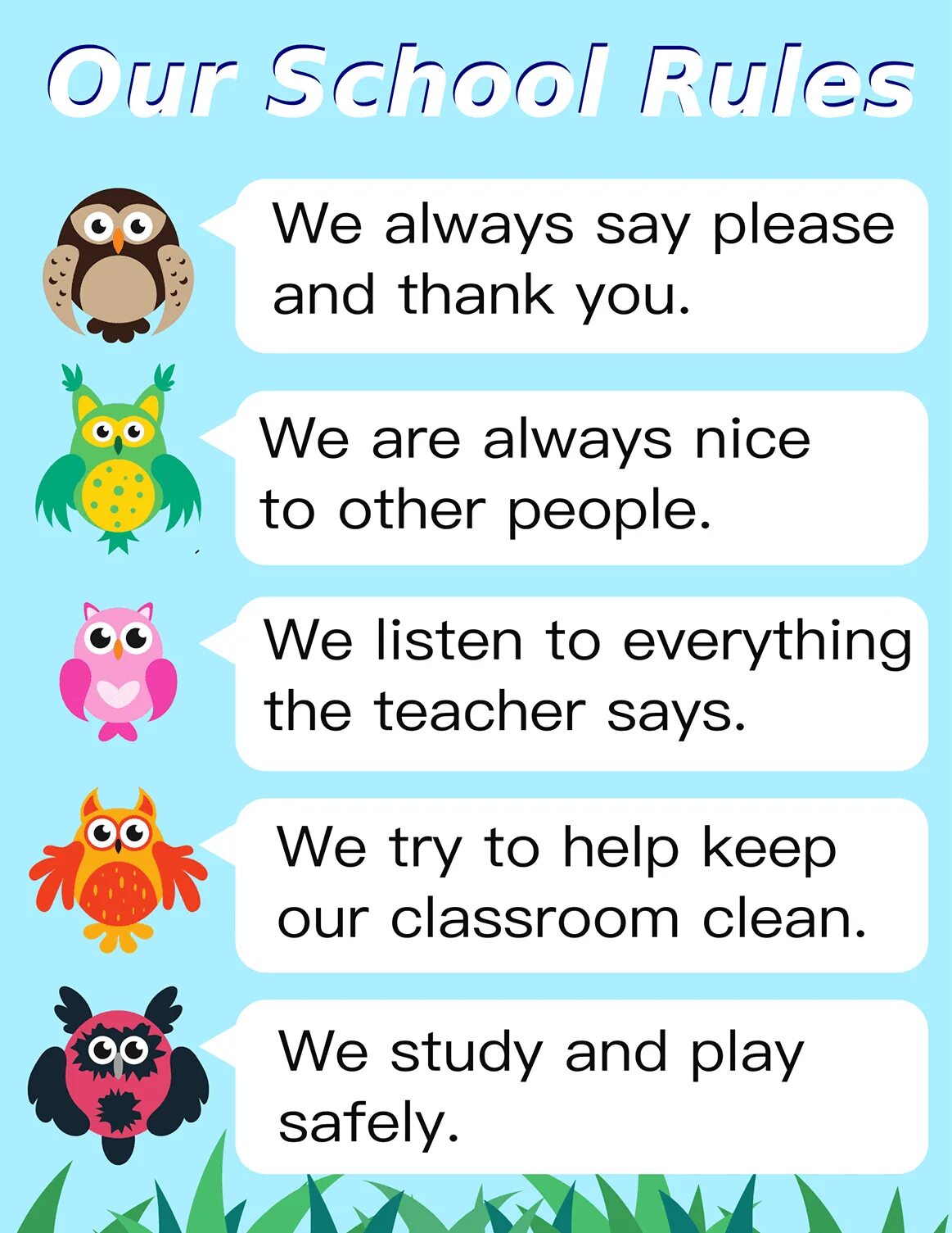 The are good pupils. Classroom Rules. Our School Rules. Our Classroom Rules. Rules in the Classroom.
