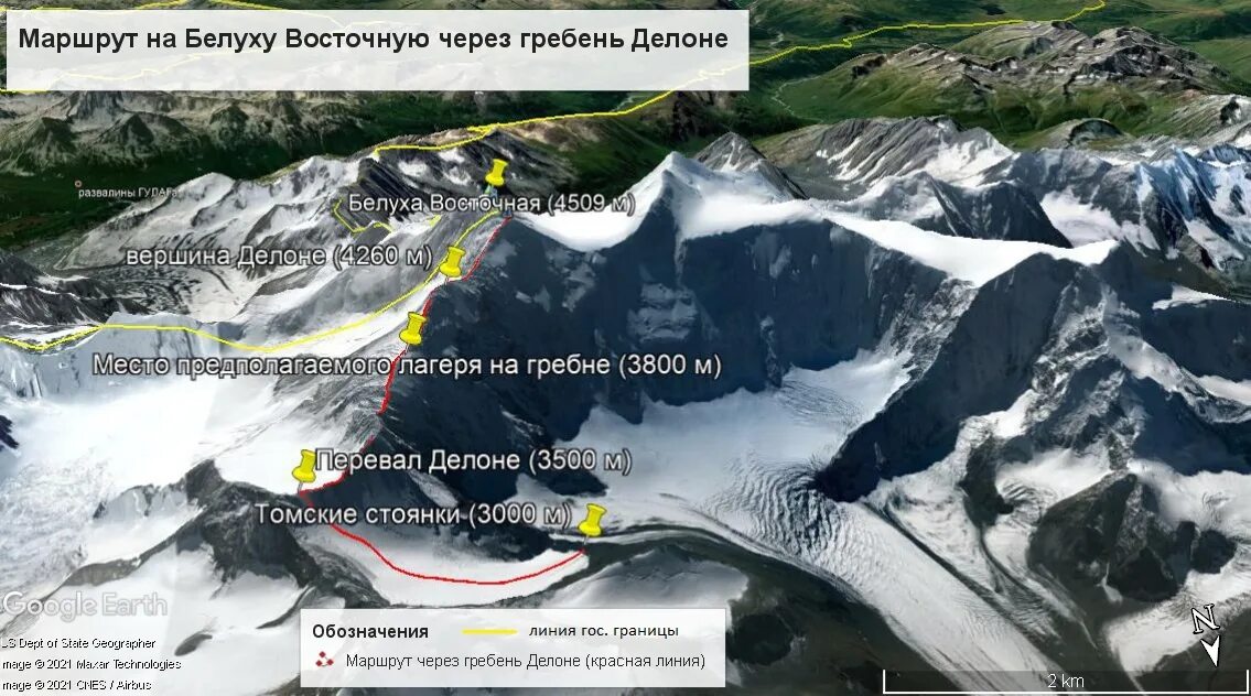 Карта гребня