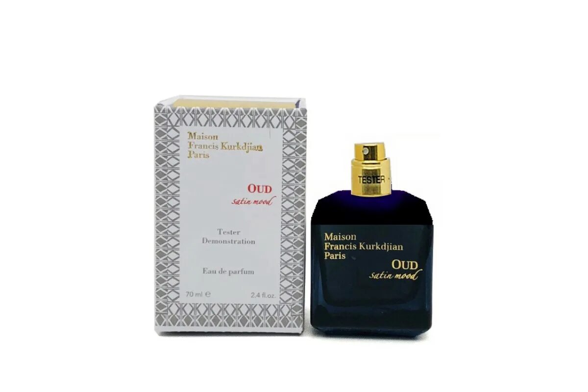 Maison Francis Kurkdjian oud Satin mood , 70 ml. Kurkdjian oud Satin mood Eau de Parfum. Maison Francis Kurkdjian Paris oud Satin mood тестер. Mini m.f. Kurkdjian oud Satin mood u EDP 5 ml.