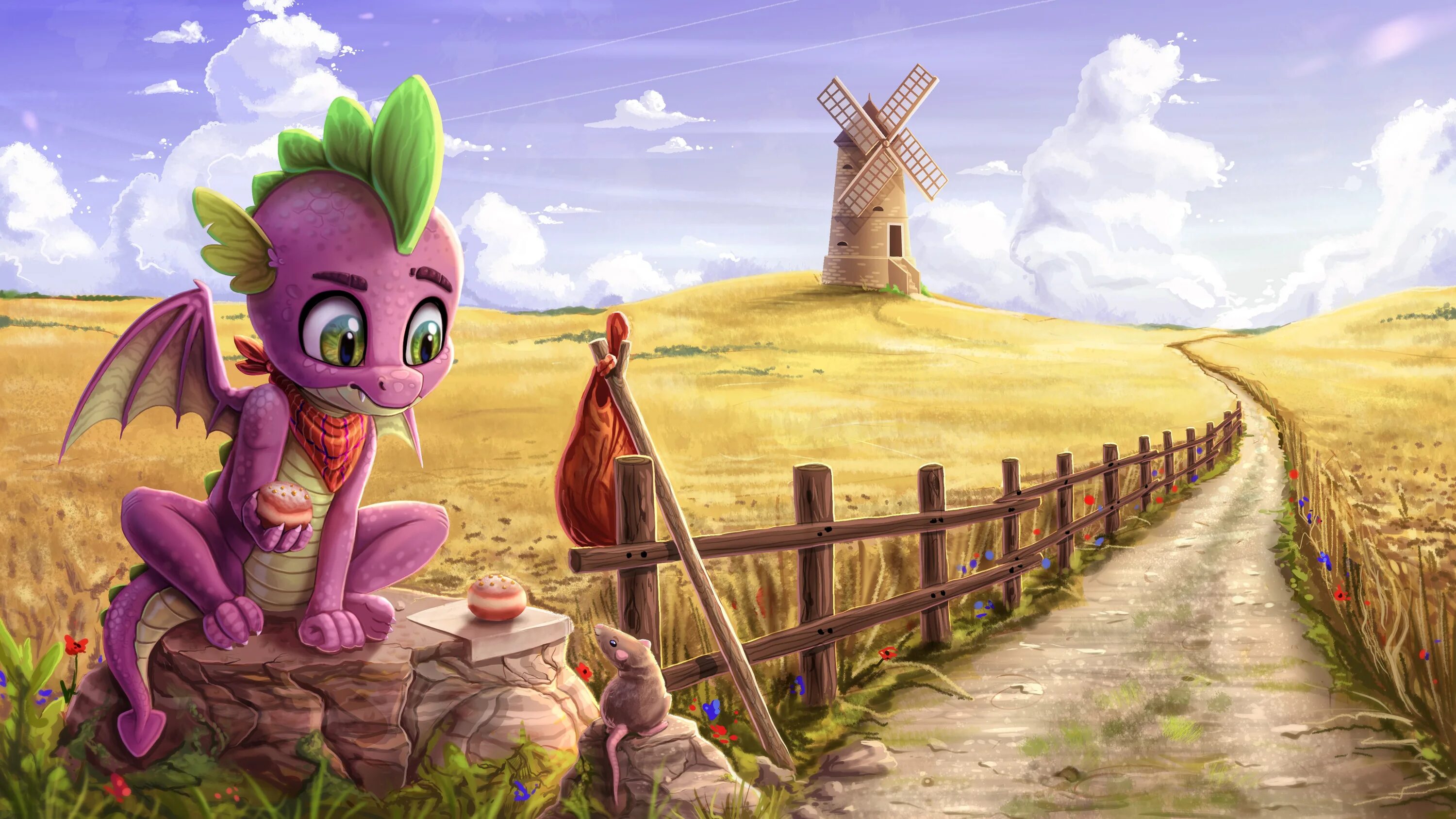 Спайк МЛП арт. MLP мельница. My little Pony Спайк. My little Pony дракончик Спайк. Spike pony