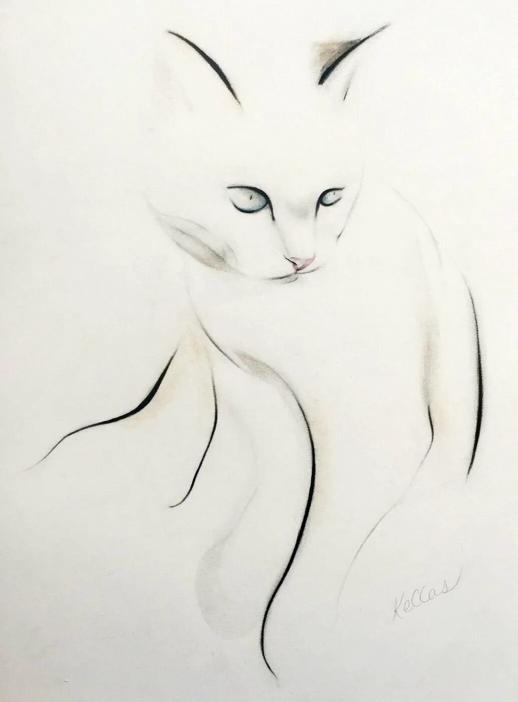 Фото рисунка кошки. Kellas Campbell картины. Kellas Campbell кошки. Кошка карандашом. Кошка рисунок карандашом.