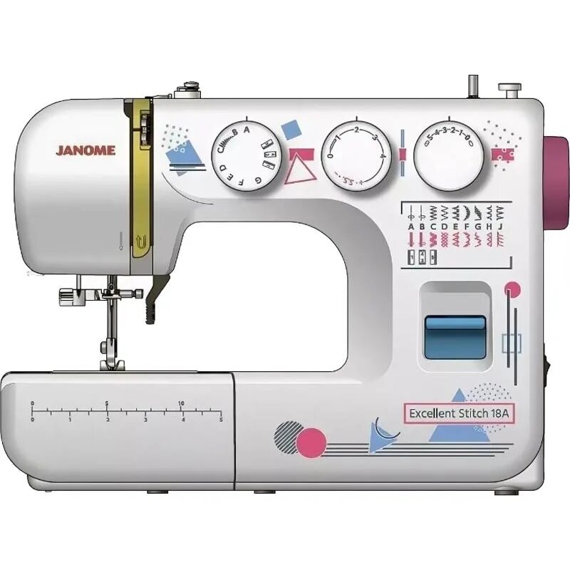 Швейные машинки джаноме сайт. Janome excellent Stitch 18a. Швейная машина Janome excellent Stitch. Швейная машина Janome 18е. Швейная машинка Janome excellent Stitch 15a.