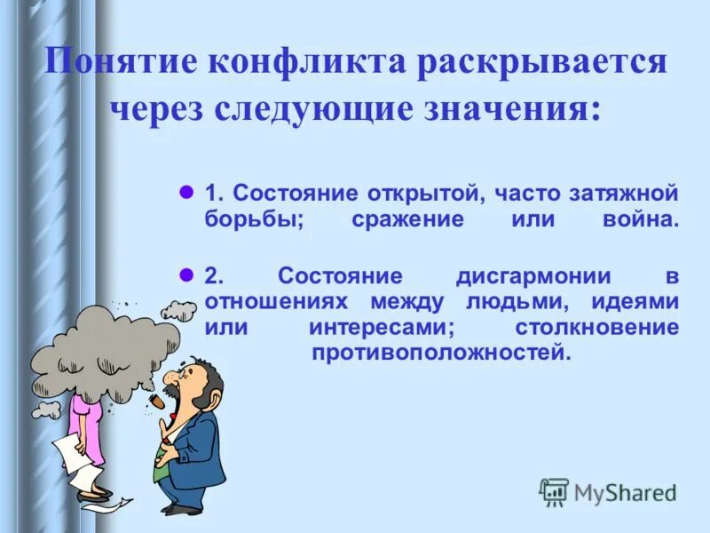Задание по теме конфликт. Задание по теме конфликт